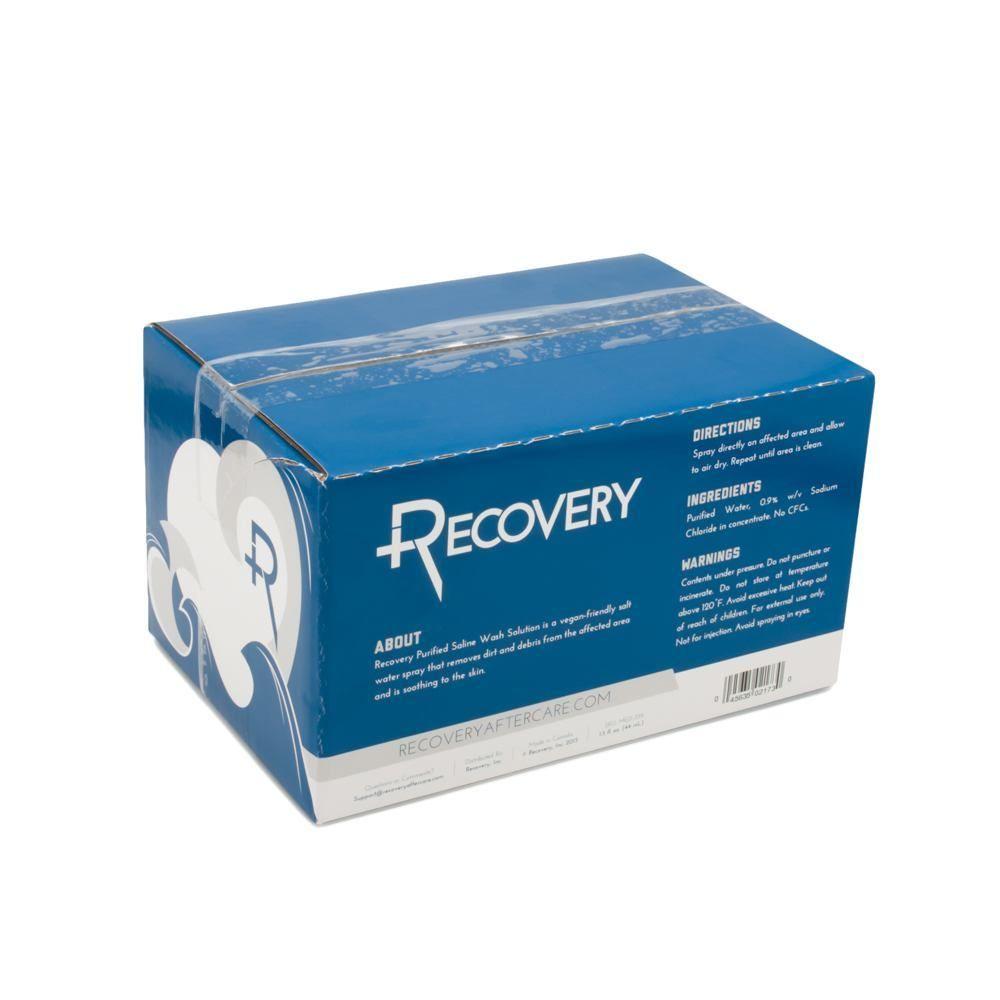 Recovery Aftercare Purified Saline Wash Solution Case of 24 1.5oz Spray Cans