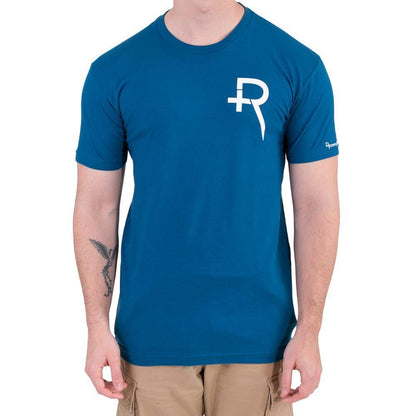 Recovery Unisex Blue Logo Short-Sleeved T-Shirt - Monster Steel