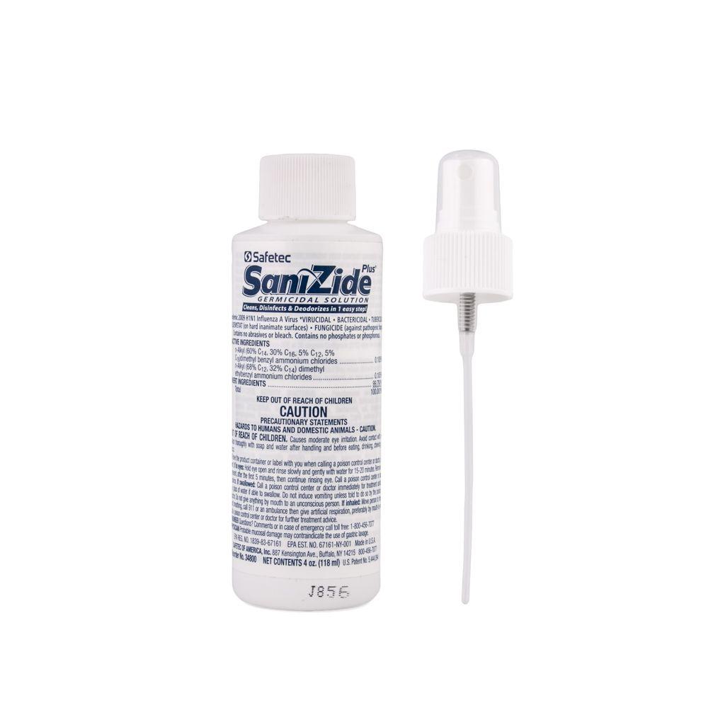 Safetec 4oz SaniZide Plus® Spray Bottle