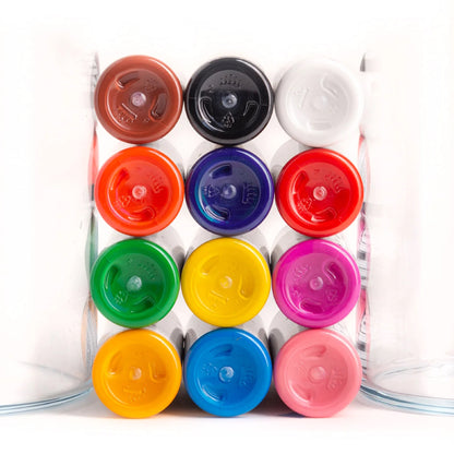 12 Color Spectrum Set - Solid Ink - 1oz Bottles - Monster Steel