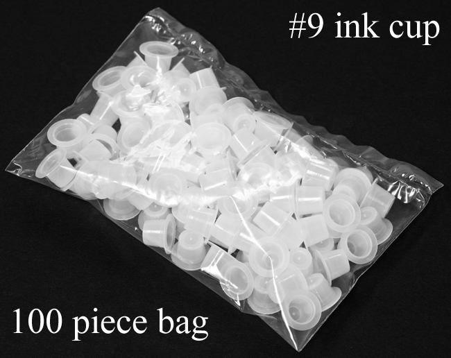 Precision #9 Small Tattoo Ink Cups - Bag of 100