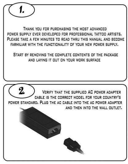 Critical Tattoo - CX-1 Generation 2 - Micro Power Unit Black Power Supply - Monster Steel