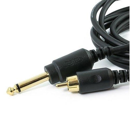 InkJecta 8' Long RCA Cable in Black - Monster Steel