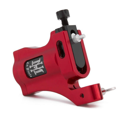 HM La Pinta Red - Adjustable Shader Rotary Tattoo Machine - RCA Model - Monster Steel