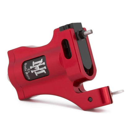 HM La Santa Maria Red - Black & Grey Shader Rotary Tattoo Machine - RCA Model - Monster Steel