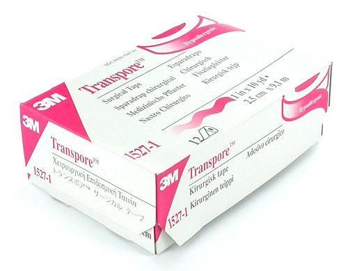 One Roll 1"-Wide Roll of 3M Transpore Plastic Surgical Tape